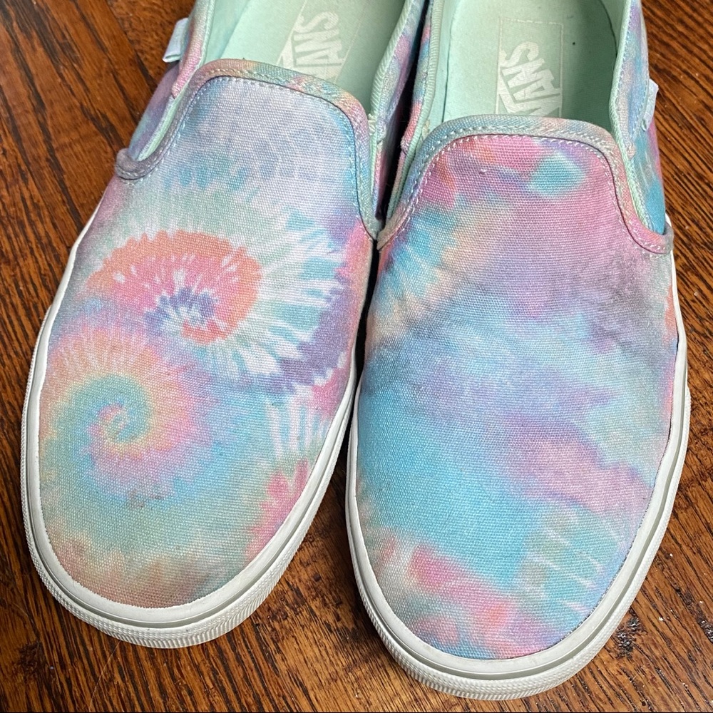 Tie Dye Slip On Vans